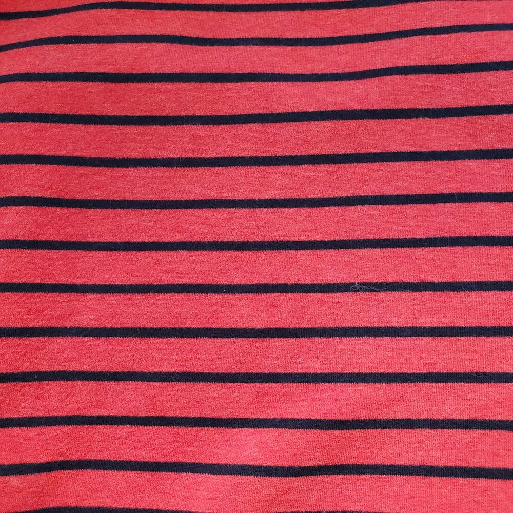 L.L. Bean Women's Boatneck Striped French Terry Top SP - Picture 3 of 4